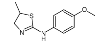 4-Methoxy-N-[(2E)-5-methyl-1,3-thiazolidin-2-ylidene]aniline结构式