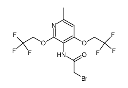 2-bromo-N-[2,4-bis(2,2,2-trifluoroethoxy)-6-methyl-pyridin-3-yl]acetamide Structure