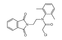 N-(2-phthalimidoethyl)-2-chloroaceto-2',6'-xylidide结构式