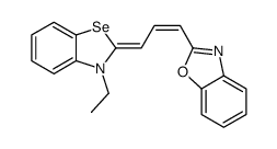 2-[3-(3-ethyl-1,3-benzoselenazol-2-ylidene)prop-1-enyl]-1,3-benzoxazole结构式