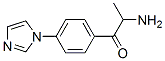 1-Propanone,2-amino-1-[4-(1H-imidazol-1-yl)phenyl]- structure