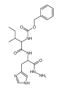 Nα-(N-benzyloxycarbonyl-isoleucyl)-histidine hydrazide结构式