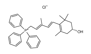 [(2E,4E)-(R)-5-(4-hydroxy-2,6,6-trimethyl-1-cyclohexen-1-yl)-3-methyl-2,4-pentadienyl]-triphenylphosphonium chloride结构式