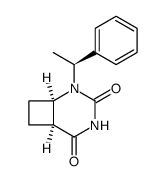 (-)-(1R,6S)-2-[(1S)-1-phenylethyl]-2,4-diazabicyclo[4.2.0]octane-3,5-dione Structure