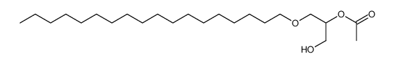 1-O-octadecyl-2-O-acetyl-glycerol Structure