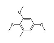 2,4-dimethoxy-6-methylthioanisole Structure