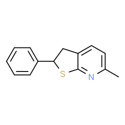 Thieno[2,3-b]pyridine, 2,3-dihydro-6-methyl-2-phenyl- (9CI)结构式