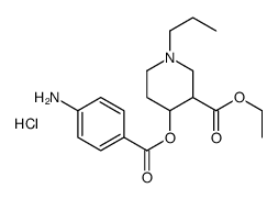 ethyl 4-(4-aminobenzoyl)oxy-1-propyl-piperidine-3-carboxylate hydrochl oride picture