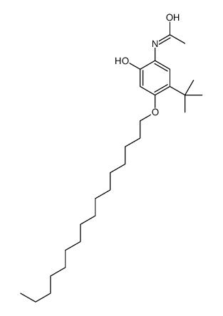 N-(5-tert-butyl-4-hexadecoxy-2-hydroxyphenyl)acetamide结构式