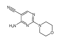 4-AMINO-2-(4-MORPHOLINYL)-5-PYRIMIDINECARBONITRILE structure