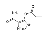 (5-carbamoyl-1H-imidazol-4-yl) cyclobutanecarboxylate结构式