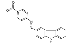 9H-carbazol-3-yl-(4-nitrophenyl)diazene Structure