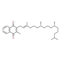 [R*,R*-(E)]-()-2-methyl-3-(3,7,11,15-tetramethylhexadec-2-enyl)-1,4-naphthoquinone结构式