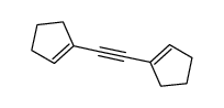 1-[2-(cyclopenten-1-yl)ethynyl]cyclopentene结构式