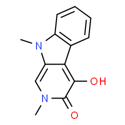 3H-Pyrido[3,4-b]indol-3-one,2,9-dihydro-4-hydroxy-2,9-dimethyl-(9CI)结构式