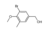 (3-bromo-4-methoxy-5-methylphenyl)-methanol结构式