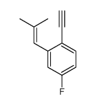 1-ethynyl-4-fluoro-2-(2-methylprop-1-enyl)benzene Structure