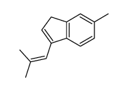 6-methyl-3-(2-methylprop-1-enyl)-1H-indene结构式