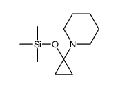 trimethyl-(1-piperidin-1-ylcyclopropyl)oxysilane结构式