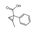 2-methyl-1-phenyl-2-cyclopropene-1-carboxylic acid Structure