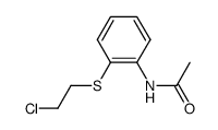 2-acetamidophenyl-2-chloroethyl-sulphide结构式