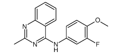 N-(3-fluoro-4-methoxyphenyl)-2-methylquinazolin-4-amine Structure