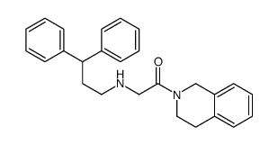 1-(3,4-dihydro-1H-isoquinolin-2-yl)-2-(3,3-diphenylpropylamino)ethanone Structure