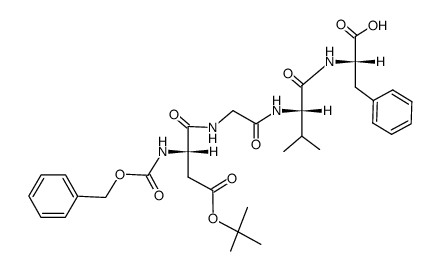 Z-Asp(OBu-t)-Gly-Val-Phe-OH结构式