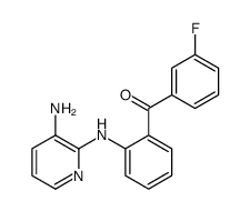 [2-[(3-aminopyridin-2-yl)amino]phenyl]-(3-fluorophenyl)methanone Structure