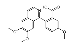 2-(6,7-dimethoxyisoquinolin-1-yl)-5-methoxybenzoic acid Structure