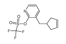 Trifluoro-methanesulfonic acid 3-cyclopent-3-enylmethyl-pyridin-2-yl ester Structure