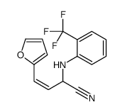 4-(furan-2-yl)-2-[2-(trifluoromethyl)anilino]but-3-enenitrile结构式