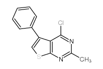 4-chloro-2-methyl-5-phenylthieno[2,3-d]pyrimidine Structure