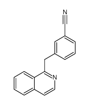 1-(3-Cyanobenzyl)-isochinolin结构式