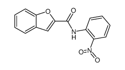 2-[N-(2-nitrophenyl)]benzofuran carboxamide结构式