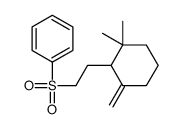 2-(2,2-dimethyl-6-methylidenecyclohexyl)ethylsulfonylbenzene结构式