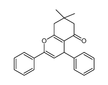 7,7-dimethyl-2,4-diphenyl-6,8-dihydro-4H-chromen-5-one结构式