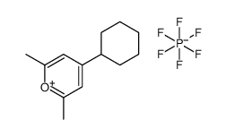 4-cyclohexyl-2,6-dimethylpyrylium hexafluorophosphate结构式