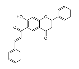 6-cinnamoyl-7-hydroxyflavanone结构式