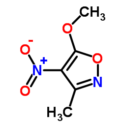 Isoxazole, 5-methoxy-3-methyl-4-nitro- (9CI)结构式