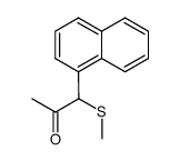 1-(methylthio)-1-(naphthalen-1-yl)propan-2-one Structure