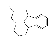 1-heptyl-3-methyl-2,3-dihydro-1H-indene结构式