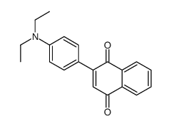 2-[4-(diethylamino)phenyl]naphthalene-1,4-dione结构式