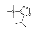 trimethyl-(2-propan-2-ylfuran-3-yl)silane Structure