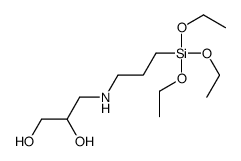 3-(3-triethoxysilylpropylamino)propane-1,2-diol Structure