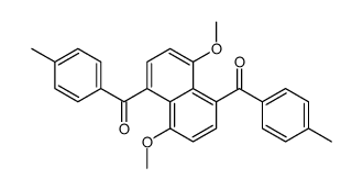 [4,8-dimethoxy-5-(4-methylbenzoyl)naphthalen-1-yl]-(4-methylphenyl)methanone结构式