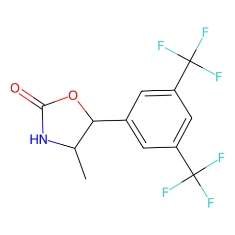 (4S,5S)-5-[3,5-bis(trifluoromethyl)phenyl]-4-methyl-1,3-oxazolidin-2-one Structure