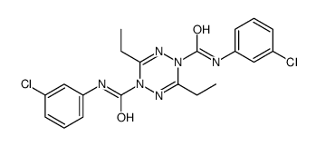 1-N,4-N-bis(3-chlorophenyl)-3,6-diethyl-1,2,4,5-tetrazine-1,4-dicarboxamide Structure