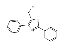5-溴甲基-2,4-二苯基-1,3-噻唑结构式