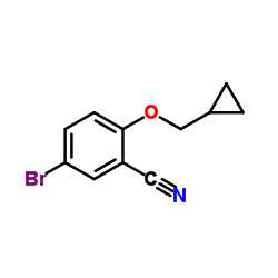 5-Bromo-2-(cyclopropylmethoxy)benzonitrile structure